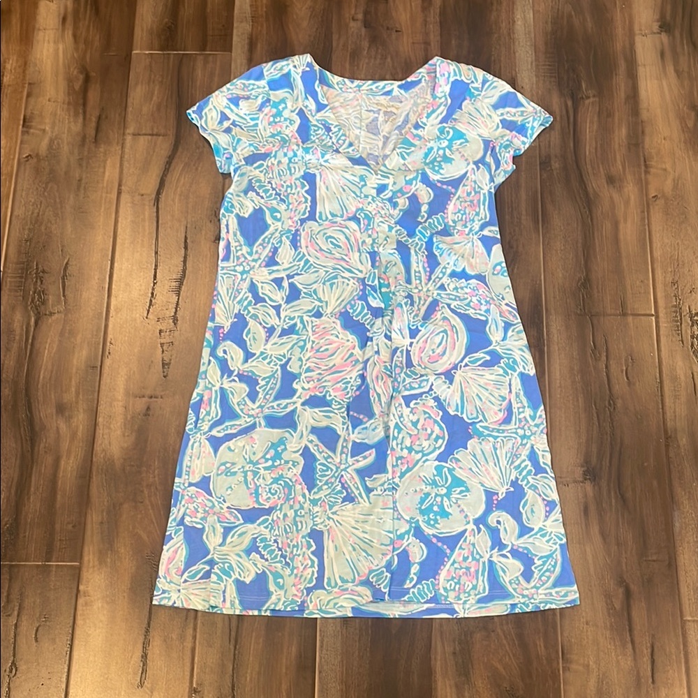 Lilly Pulitzer Blue Floral Dress